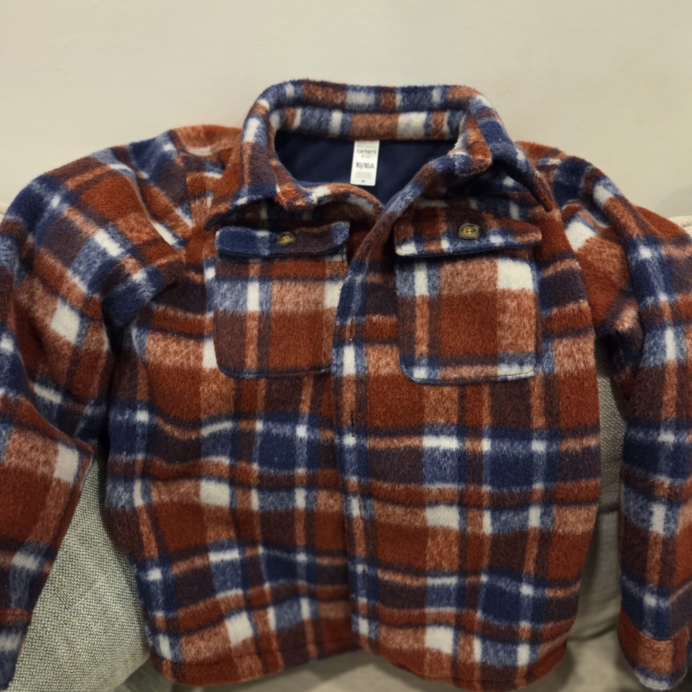 Carter's Red and Blue Plaid Button Down Shirt